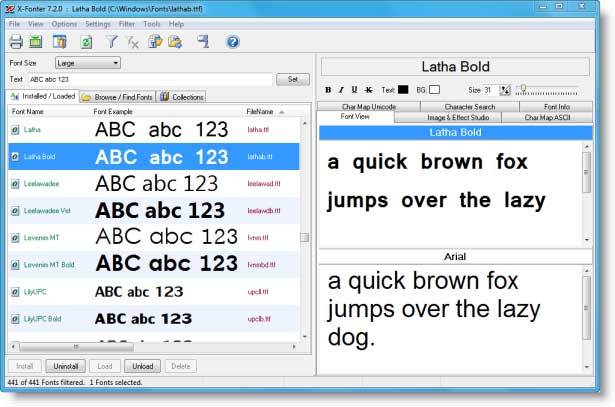 X-Fonter Screenshot